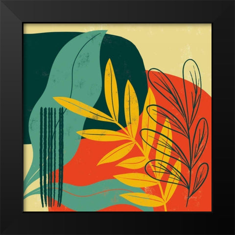 Mid Century Modern II Black Modern Wood Framed Art Print by Thorns, Becky
