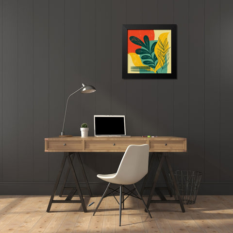Mid Century Modern III Black Modern Wood Framed Art Print by Thorns, Becky