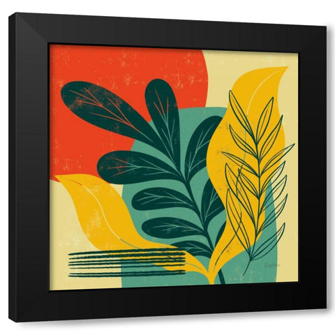 Mid Century Modern III Black Modern Wood Framed Art Print by Thorns, Becky