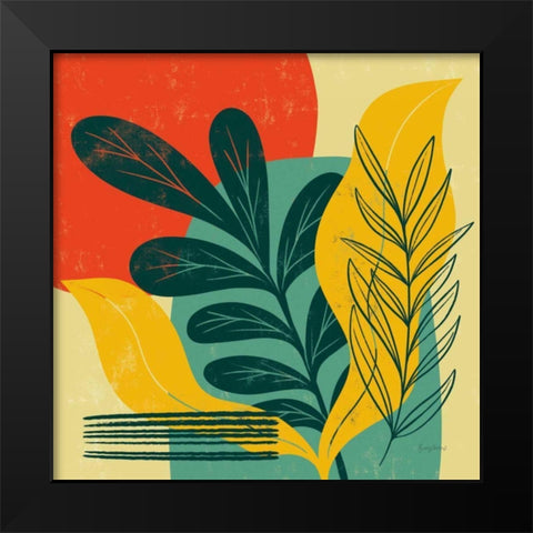 Mid Century Modern III Black Modern Wood Framed Art Print by Thorns, Becky
