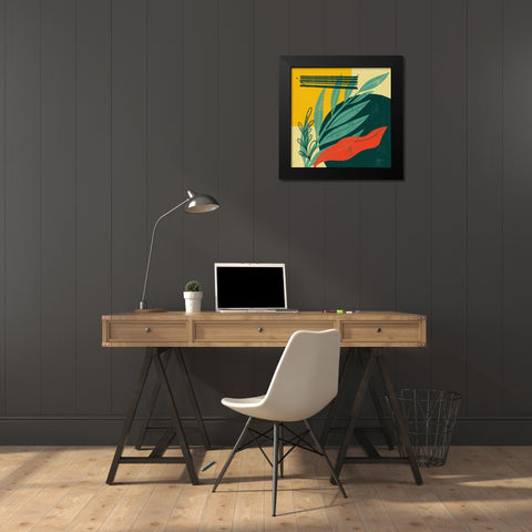 Mid Century Modern IV Black Modern Wood Framed Art Print by Thorns, Becky