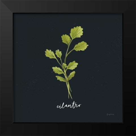Herbs IV Black Black Modern Wood Framed Art Print by Thorns, Becky