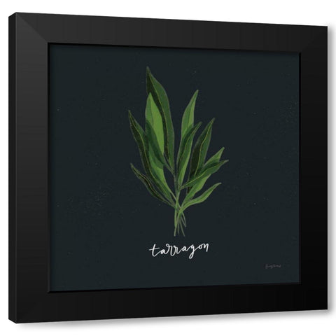 Herbs V Black Black Modern Wood Framed Art Print by Thorns, Becky