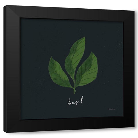 Herbs VI Black Black Modern Wood Framed Art Print by Thorns, Becky