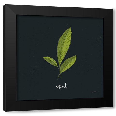 Herbs VII Black Black Modern Wood Framed Art Print by Thorns, Becky