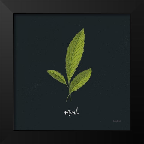 Herbs VII Black Black Modern Wood Framed Art Print by Thorns, Becky