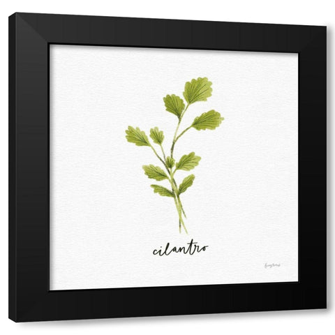 Herbs IV White Black Modern Wood Framed Art Print with Double Matting by Thorns, Becky