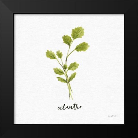 Herbs IV White Black Modern Wood Framed Art Print by Thorns, Becky