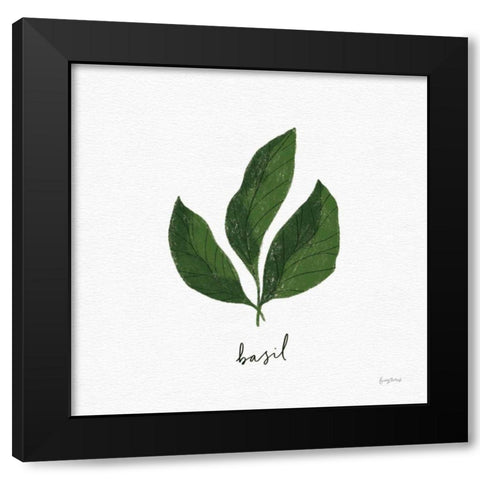 Herbs VI White Black Modern Wood Framed Art Print with Double Matting by Thorns, Becky