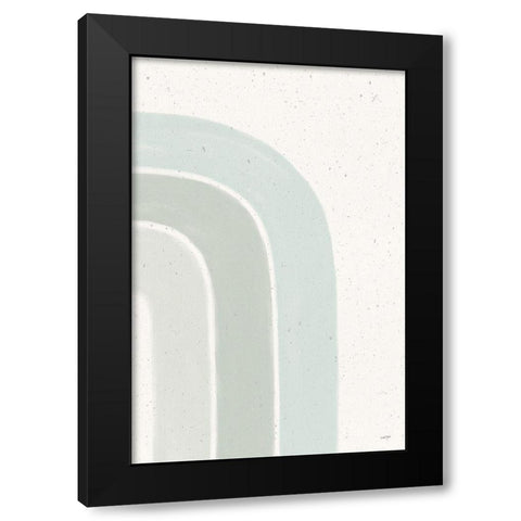 Rainbow Mint I Black Modern Wood Framed Art Print by York, Leah