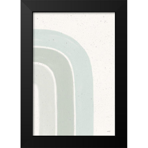 Rainbow Mint I Black Modern Wood Framed Art Print by York, Leah
