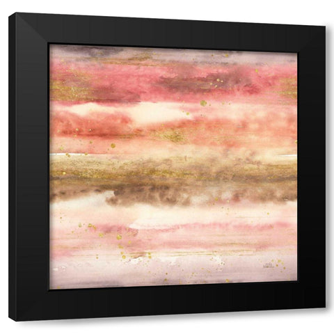 Desert Blooms Pattern V Black Modern Wood Framed Art Print with Double Matting by Marshall, Laura