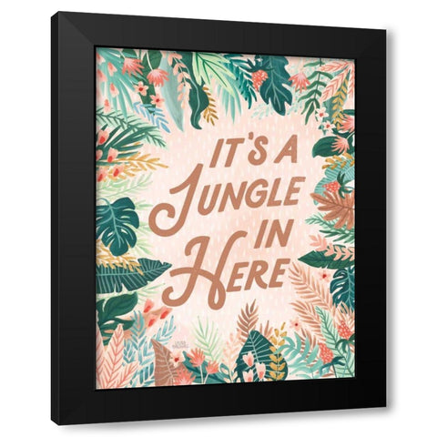 Jungle Hangout VI Black Modern Wood Framed Art Print with Double Matting by Marshall, Laura