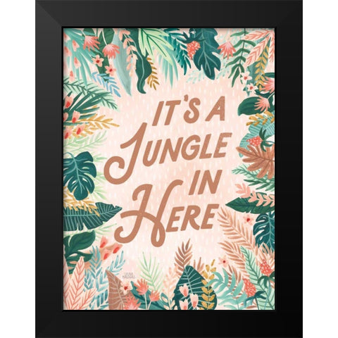 Jungle Hangout VI Black Modern Wood Framed Art Print by Marshall, Laura