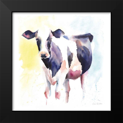 Holstein IV Black Modern Wood Framed Art Print by Valle, Aimee Del