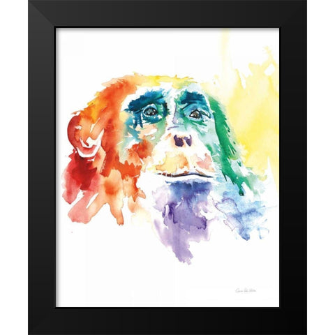 Chimpanzee I Black Modern Wood Framed Art Print by Valle, Aimee Del