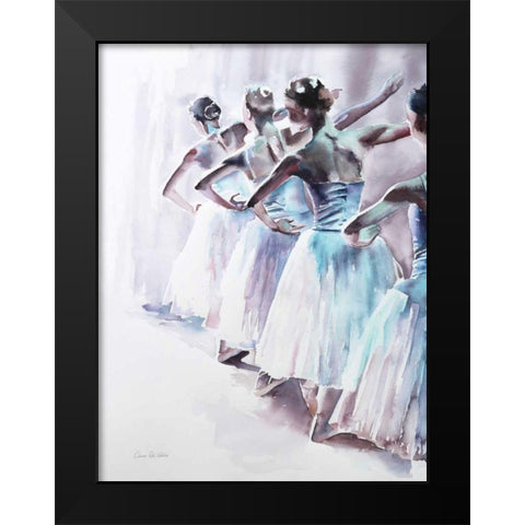 Ballet II Black Modern Wood Framed Art Print by Valle, Aimee Del