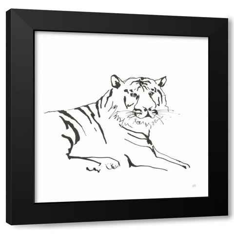 African Animals III Black Modern Wood Framed Art Print with Double Matting by Paschke, Chris