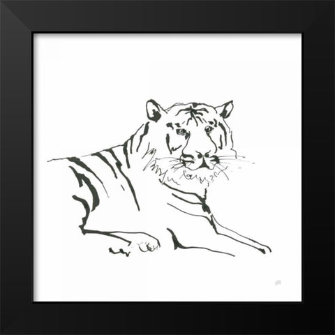 African Animals III Black Modern Wood Framed Art Print by Paschke, Chris