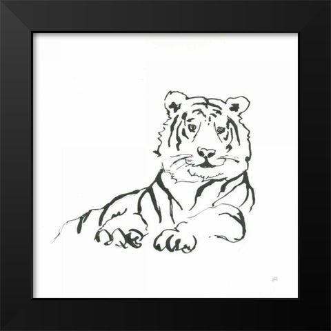 African Animals IV Black Modern Wood Framed Art Print by Paschke, Chris