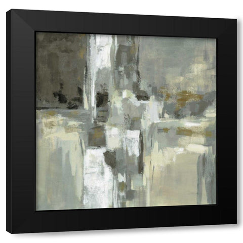 Neutral Water Black Modern Wood Framed Art Print with Double Matting by Vassileva, Silvia