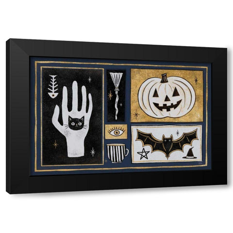Frightfully Wicked I Dark Black Modern Wood Framed Art Print with Double Matting by Averinos, Melissa