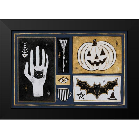 Frightfully Wicked I Dark Black Modern Wood Framed Art Print by Averinos, Melissa