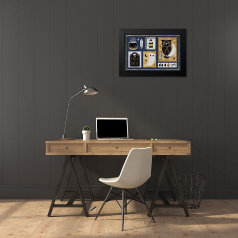 Frightfully Wicked II Dark Black Modern Wood Framed Art Print by Averinos, Melissa