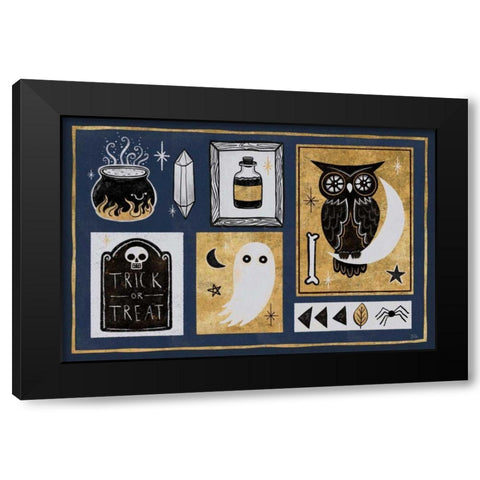 Frightfully Wicked II Dark Black Modern Wood Framed Art Print with Double Matting by Averinos, Melissa