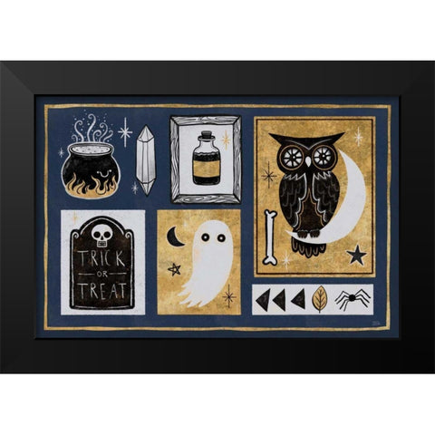 Frightfully Wicked II Dark Black Modern Wood Framed Art Print by Averinos, Melissa