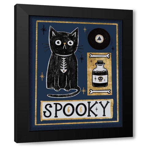 Frightfully Wicked III Dark Black Modern Wood Framed Art Print by Averinos, Melissa