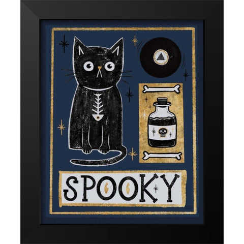 Frightfully Wicked III Dark Black Modern Wood Framed Art Print by Averinos, Melissa