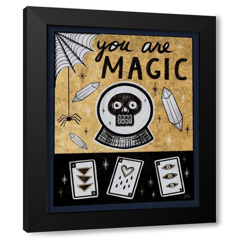 Frightfully Wicked IV Dark Black Modern Wood Framed Art Print with Double Matting by Averinos, Melissa