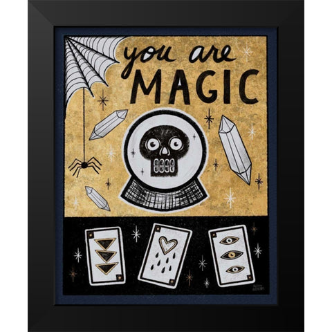 Frightfully Wicked IV Dark Black Modern Wood Framed Art Print by Averinos, Melissa