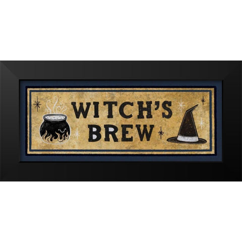 Frightfully Wicked X Dark Black Modern Wood Framed Art Print by Averinos, Melissa