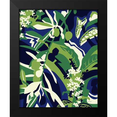 Olive Buds Black Modern Wood Framed Art Print by Gallagher, Megan