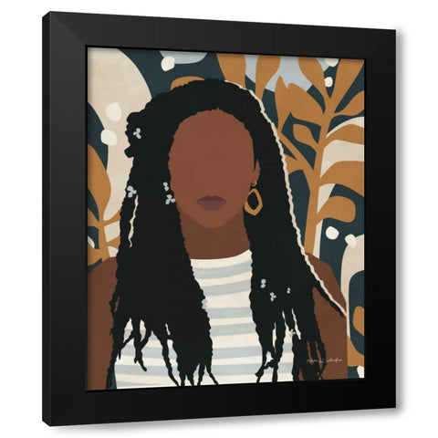 Modern Woman I Black Modern Wood Framed Art Print with Double Matting by Gallagher, Megan