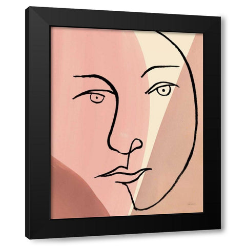 Ink Women IV Colorblock Black Modern Wood Framed Art Print by Schlabach, Sue
