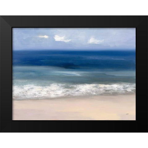 Sand and Sea Black Modern Wood Framed Art Print by Purinton, Julia