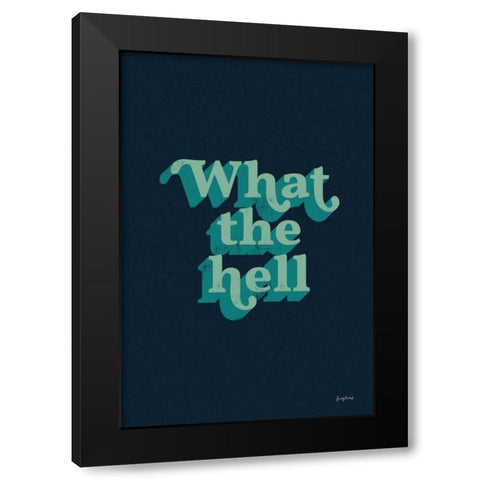 What The Black Modern Wood Framed Art Print with Double Matting by Thorns, Becky