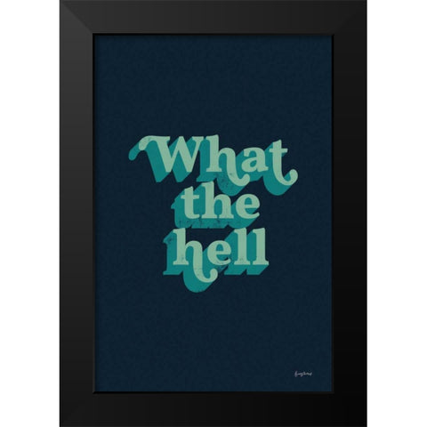 What The Black Modern Wood Framed Art Print by Thorns, Becky