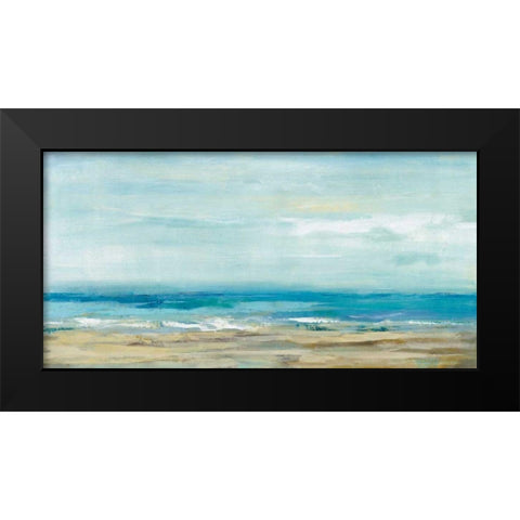 Sea Coast Black Modern Wood Framed Art Print by Vassileva, Silvia