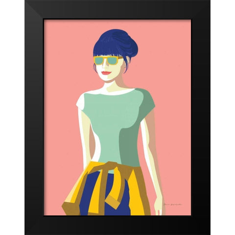 Summer Girl IV Black Modern Wood Framed Art Print by Escalante, Omar