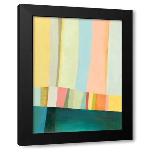 Twelve Bar II Black Modern Wood Framed Art Print with Double Matting by Davies, Jane