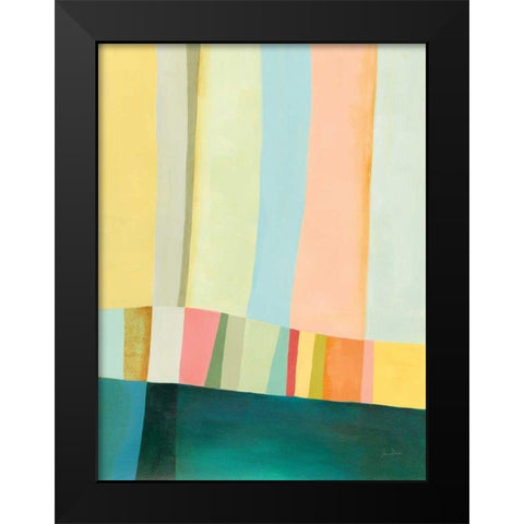 Twelve Bar II Black Modern Wood Framed Art Print by Davies, Jane
