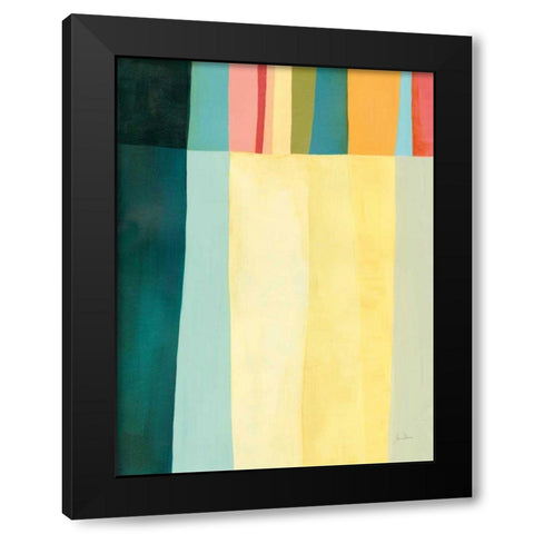 Twelve Bar IV Black Modern Wood Framed Art Print by Davies, Jane