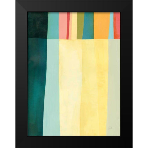 Twelve Bar IV Black Modern Wood Framed Art Print by Davies, Jane