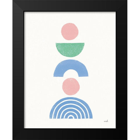 Minimalist Boho I Pastel Black Modern Wood Framed Art Print by Hershey, Moira