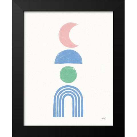 Minimalist Boho II Pastel Black Modern Wood Framed Art Print by Hershey, Moira