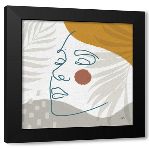 Island Breeze II Black Modern Wood Framed Art Print with Double Matting by Hershey, Moira
